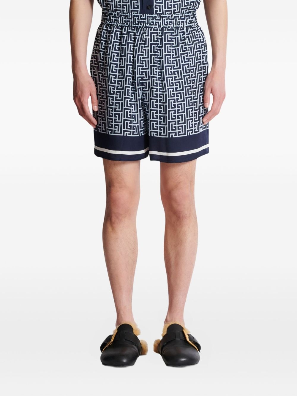 monogram-pattern shorts - 4