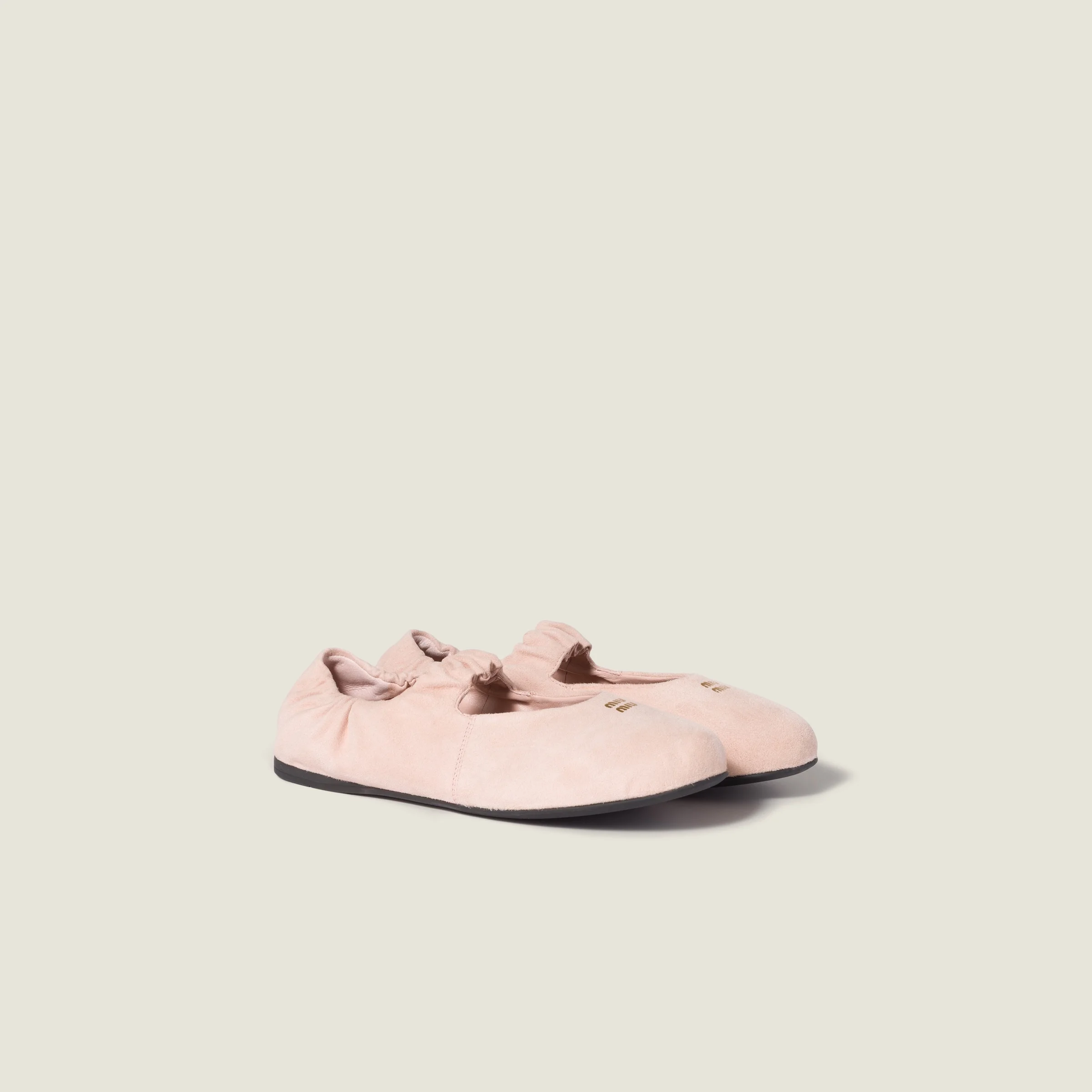 Ruches suede ballerinas - 1
