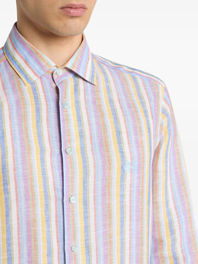 Etro Etro Striped Linen Shirt outlook