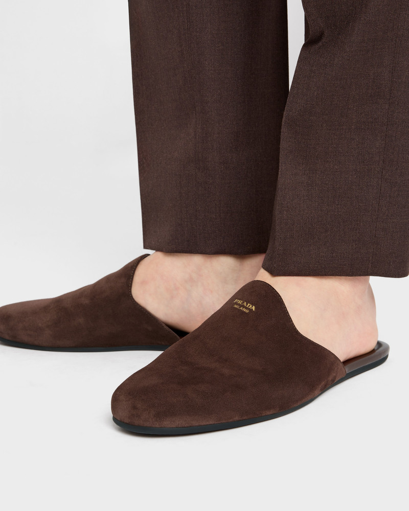 Prada Suede slippers outlook