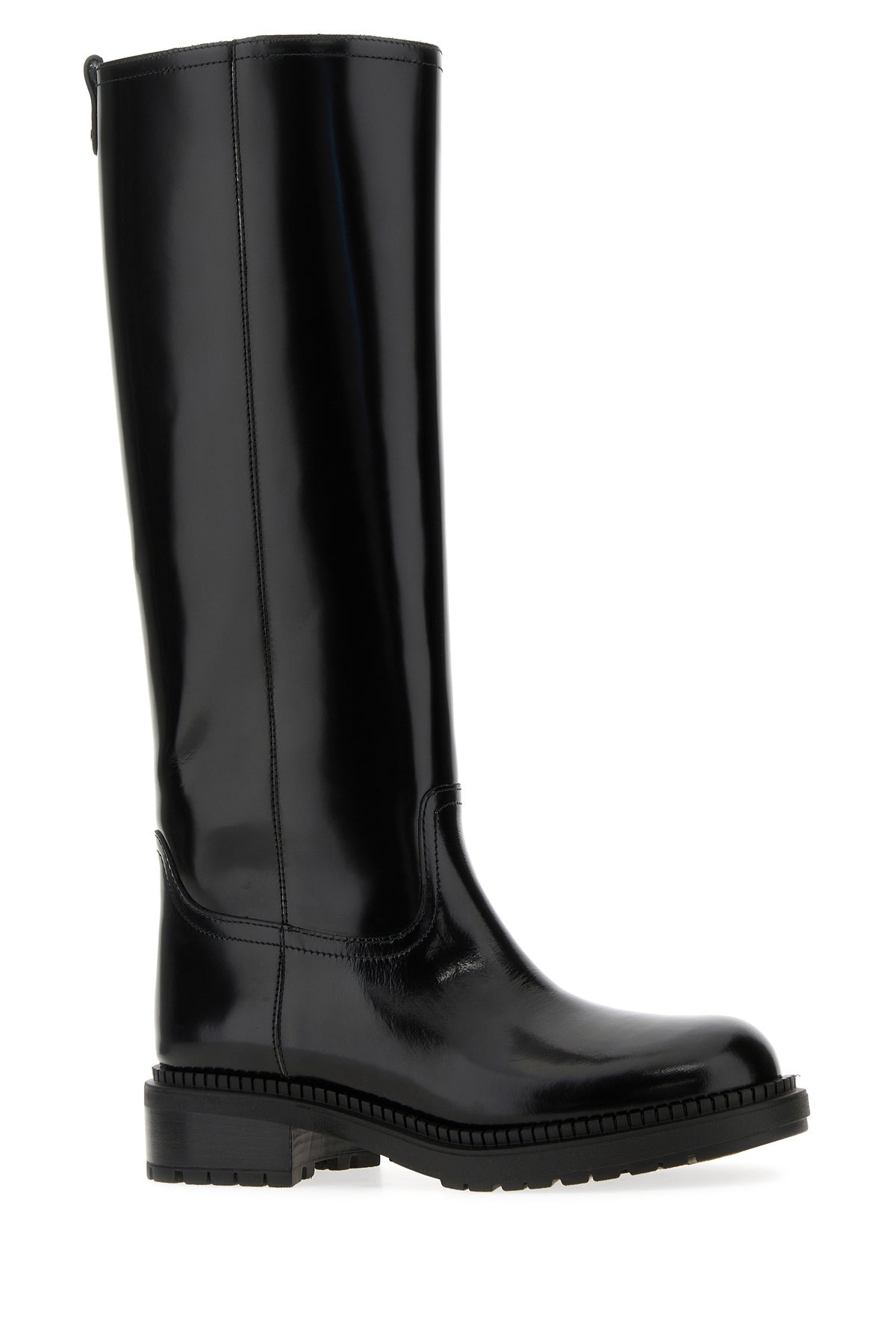 Black leather boots - 2