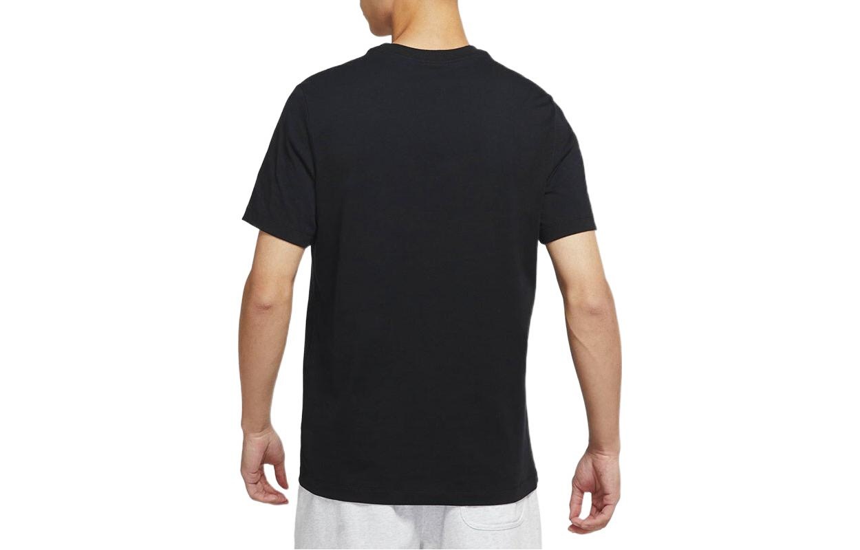 Nike Alphabet Logo Printing Round Neck Casual Short Sleeve Black DR0984-010 - 2