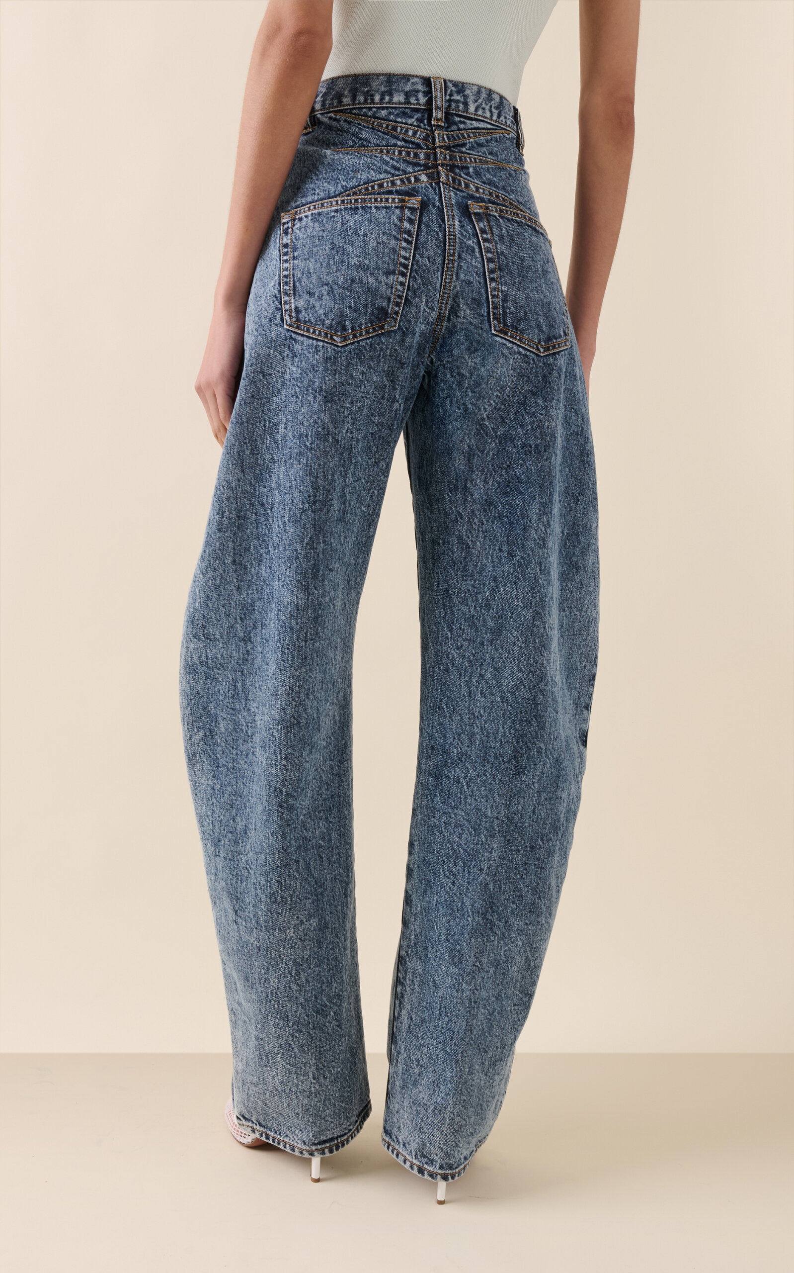 Rigid High-Rise Balloon Jeans medium wash - 4