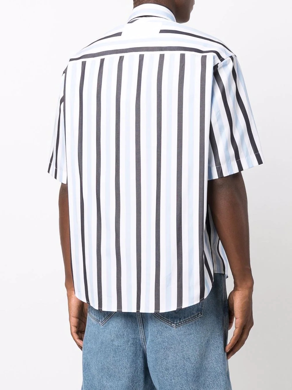 Striped Short-Sleeved Shirt - 5