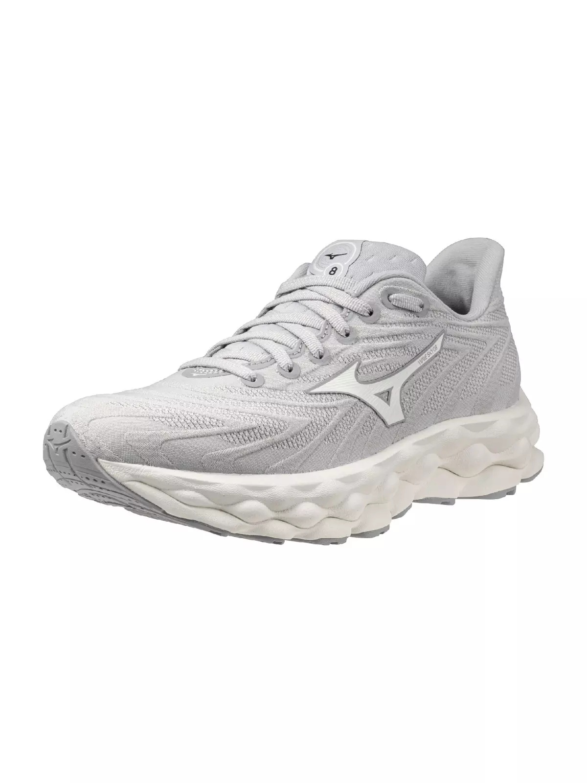 Wave Sky 8 "Harbor Mist/Snow White" Women's Running Shoe - 3