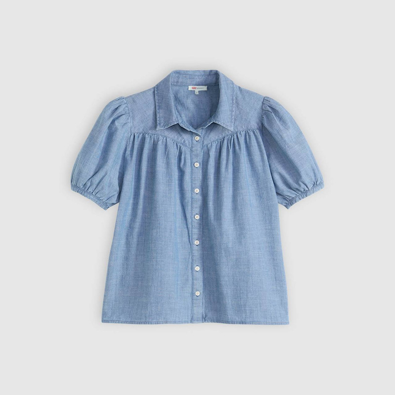 LEA SHORT-SLEEVE SLIM BLOUSE 1