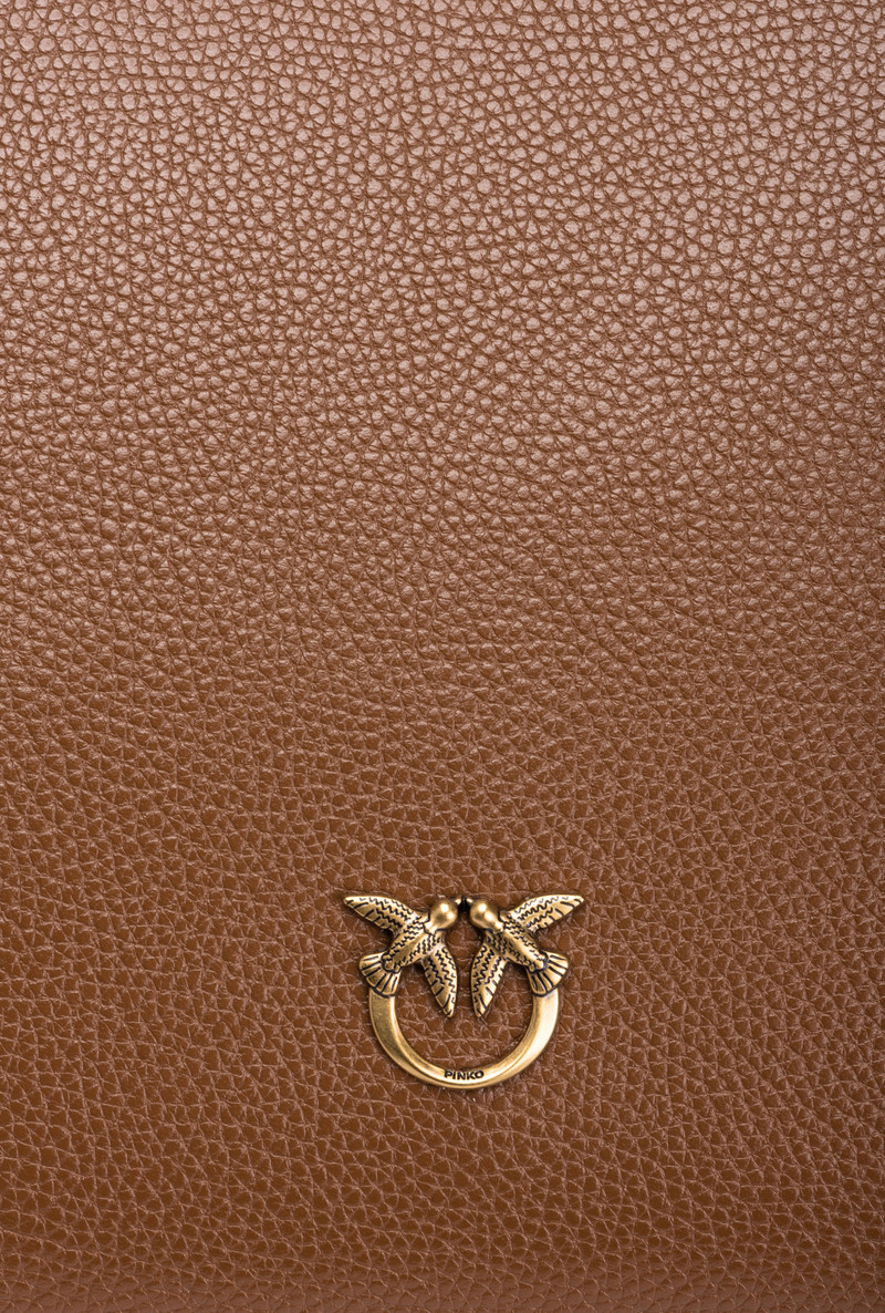 LARGE TUMBLED LEATHER SHOPPER BAG 8