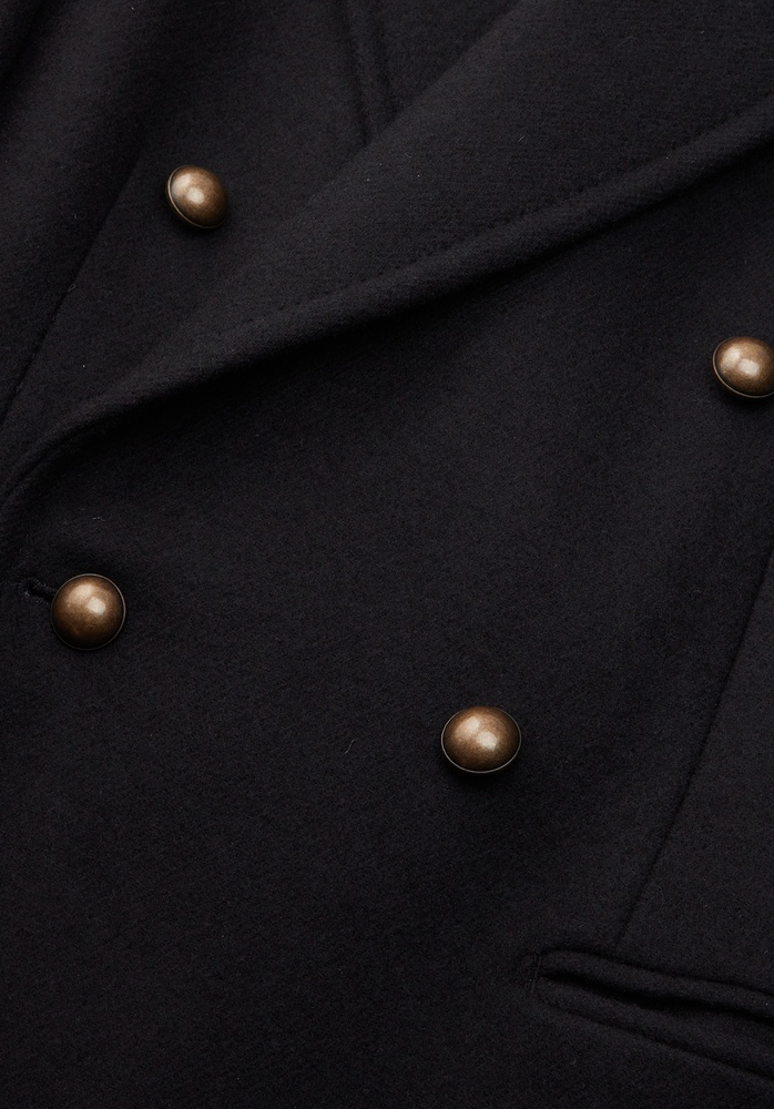 COAT 77 BLACK UNIFORM WOOL - 6