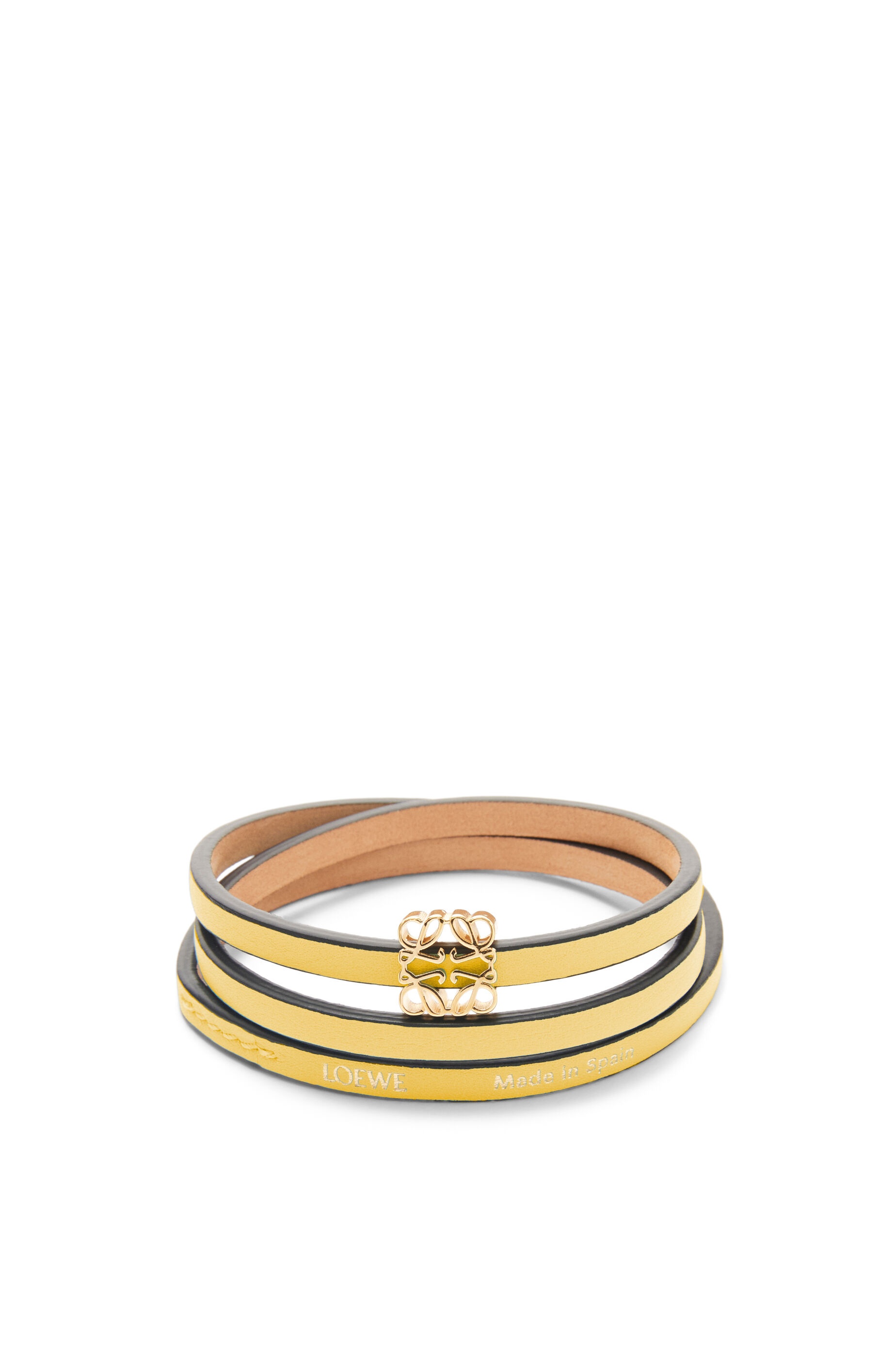 Twist bangle in calfskin - 1