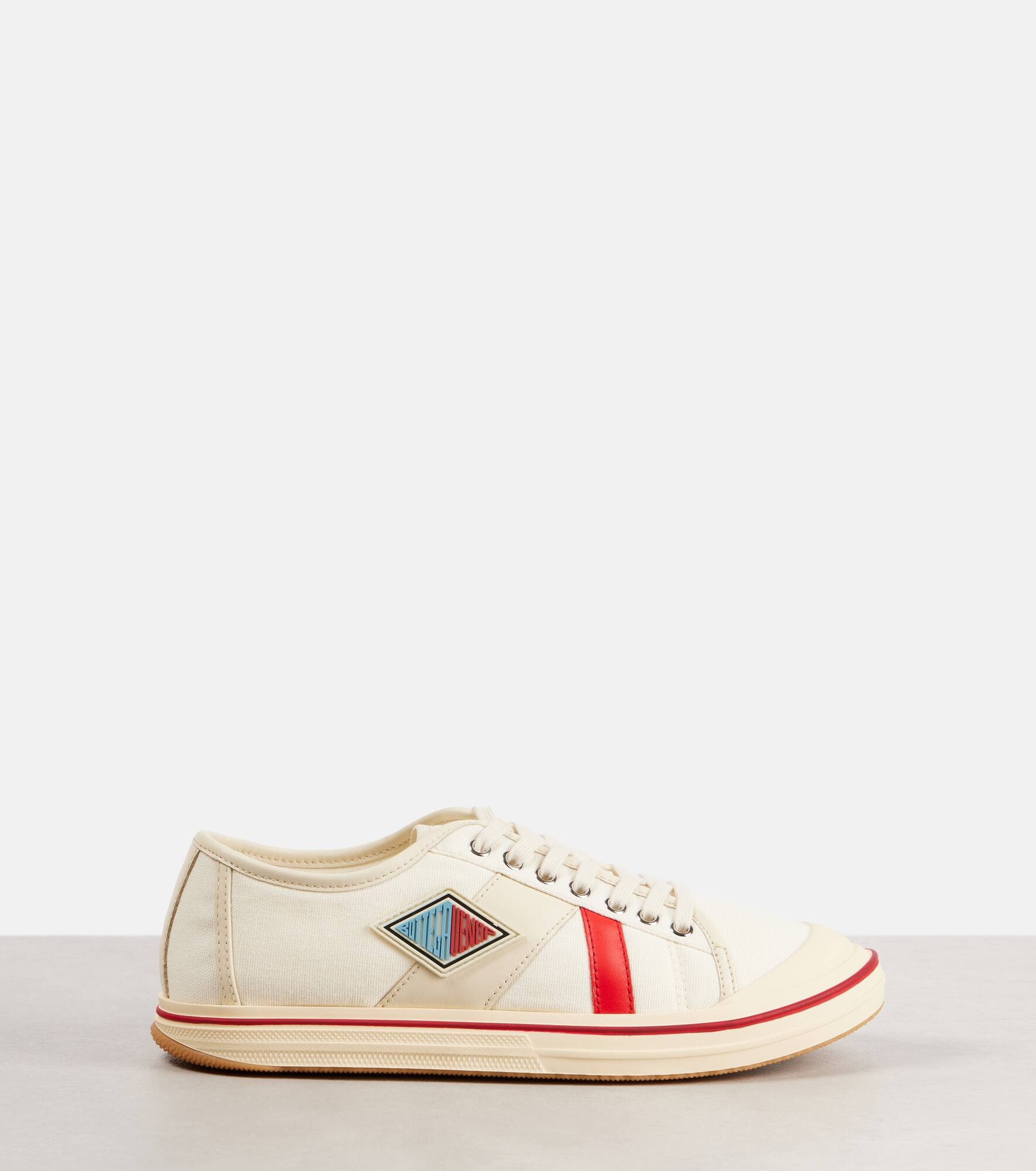 Eliot leather and canvas sneakers - 4