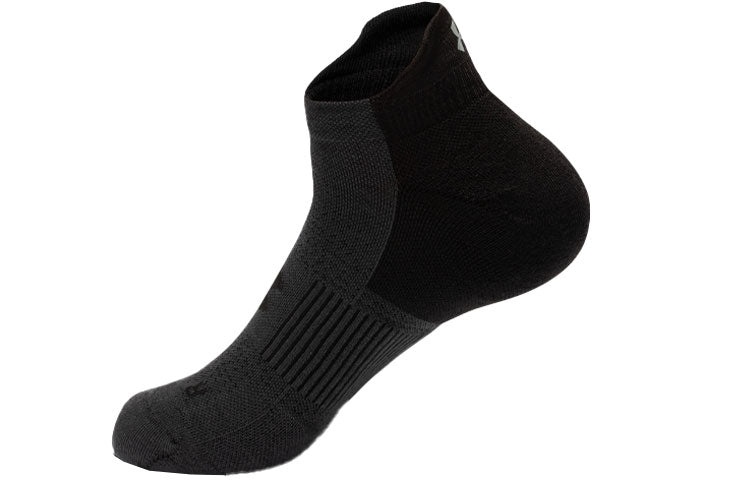 Under Armour Armour Dry Run No Show Short Socks 'Black Jet Grey' 1361164-001 - 3