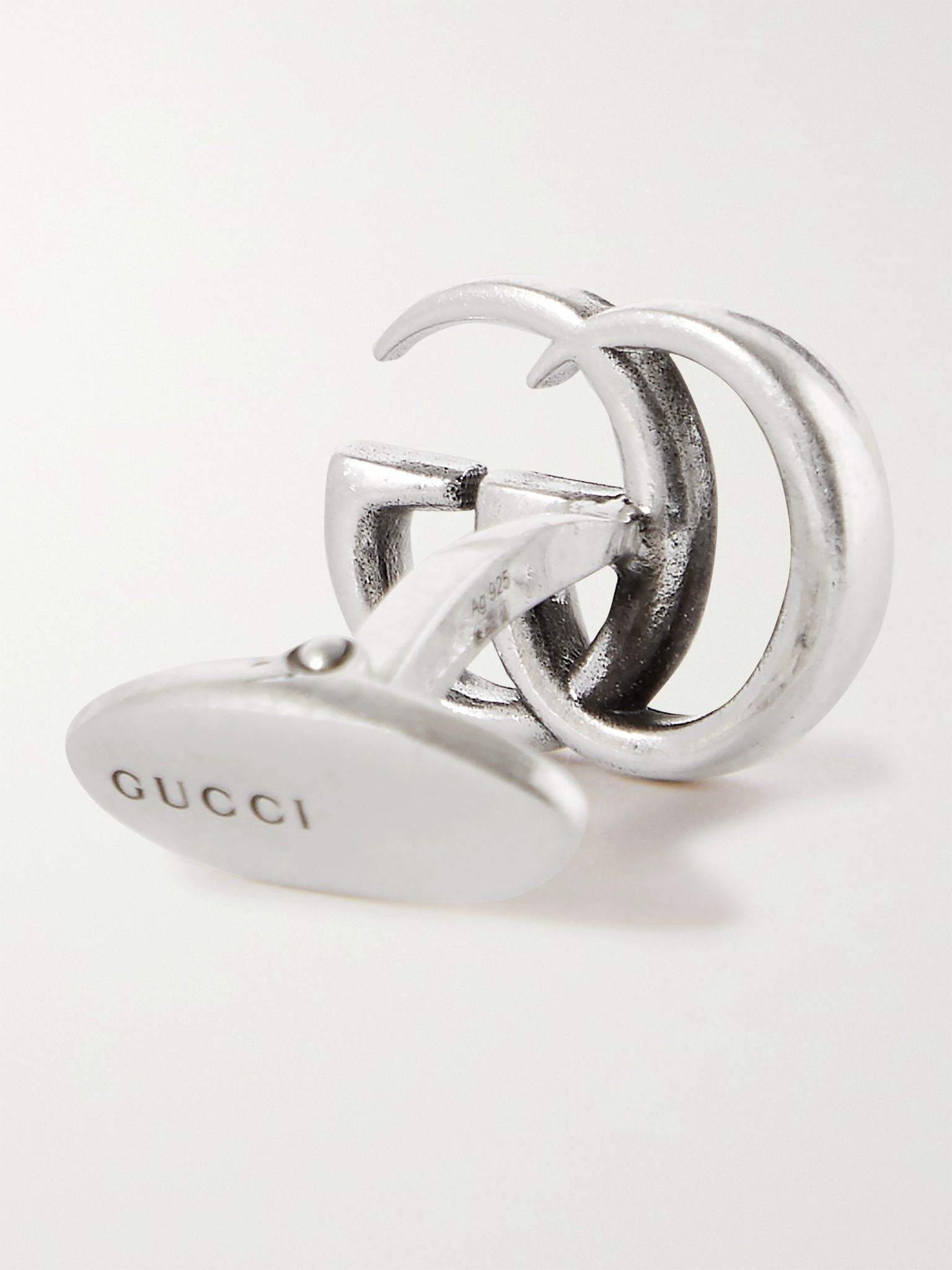 Logo-Detailed Sterling Silver Cufflinks - 3