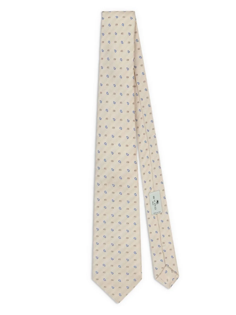 paisley-embroidered tie - 1