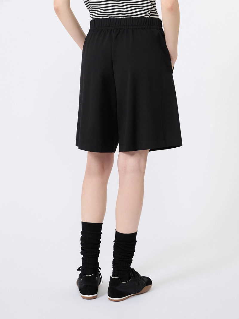 SALPA Milano-knit jersey Bermuda shorts - BLACK 4