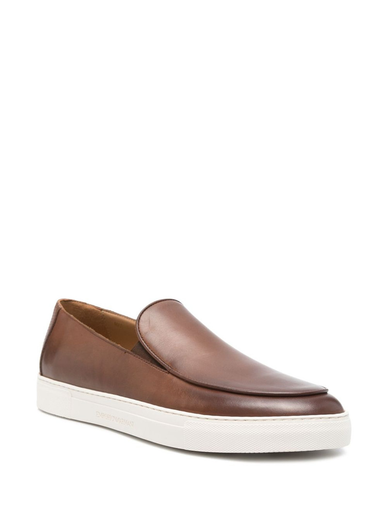 EMPORIO ARMANI leather sneakers outlook