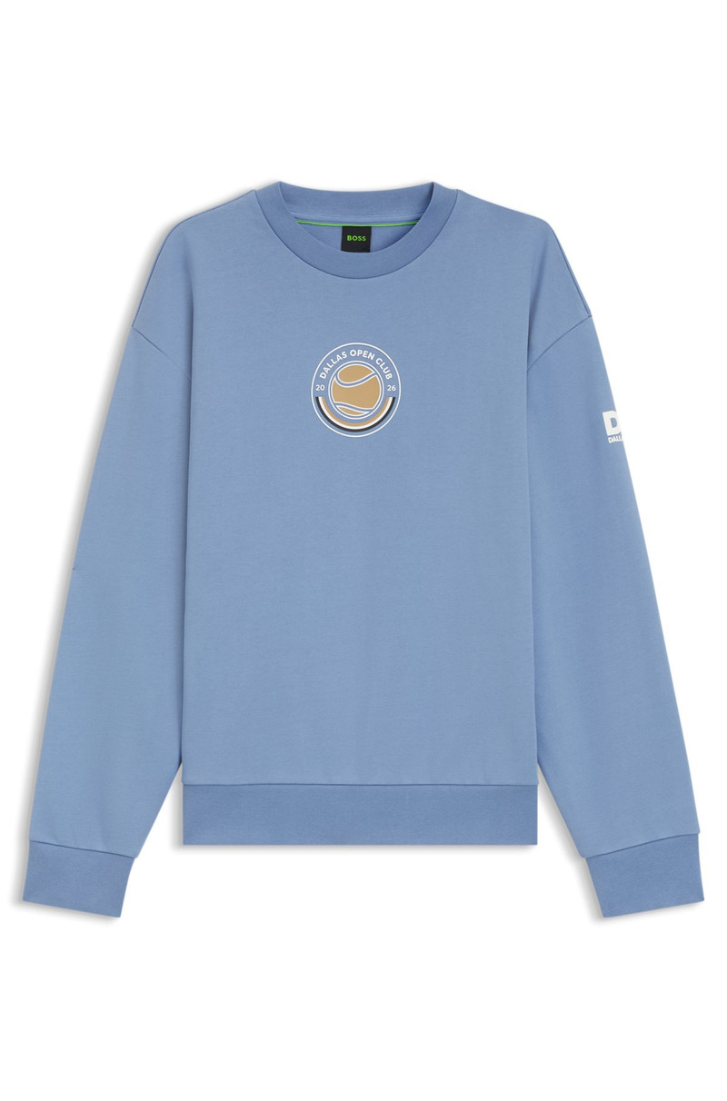 COTTON-TERRY SWEATSHIRT WITH TENNIS ARTWORK 1