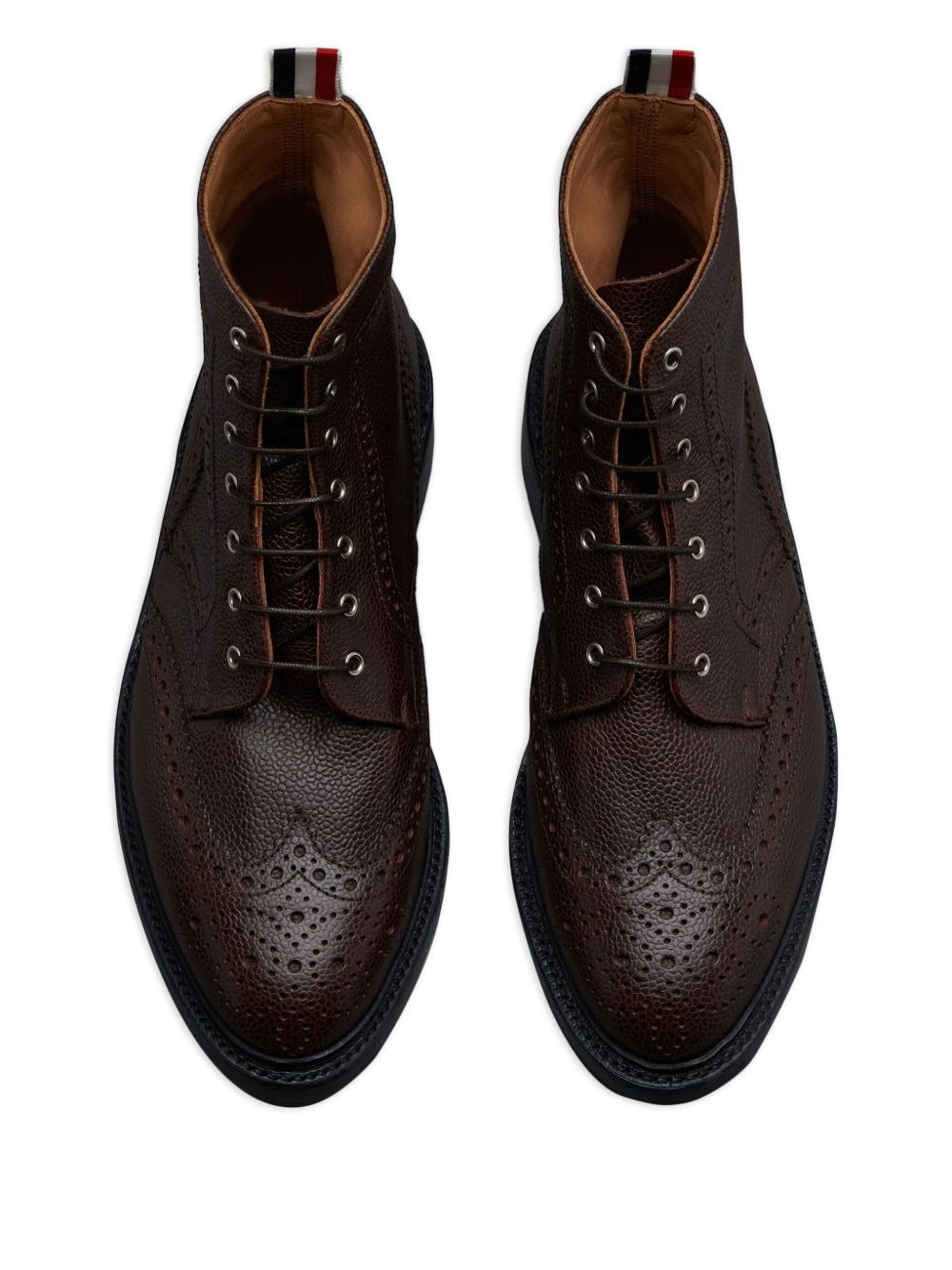 perforated leather boots - 4