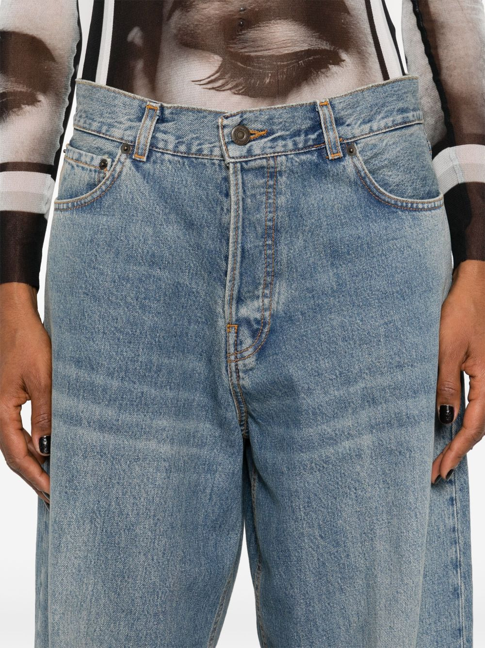 Bethany mid-rise wide-leg jeans - 5