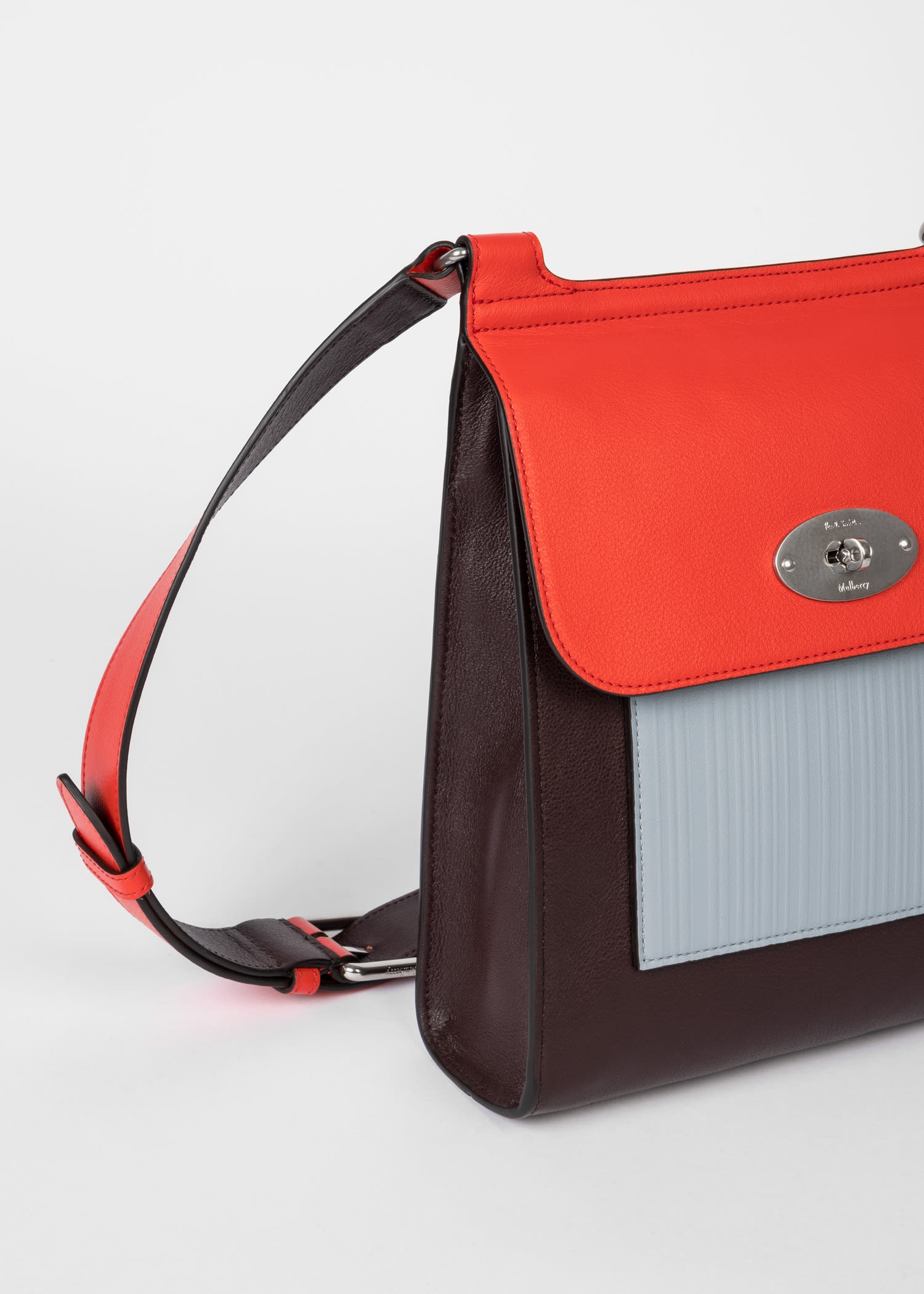 Mulberry x Paul Smith - Coral Orange Antony Bag - 6
