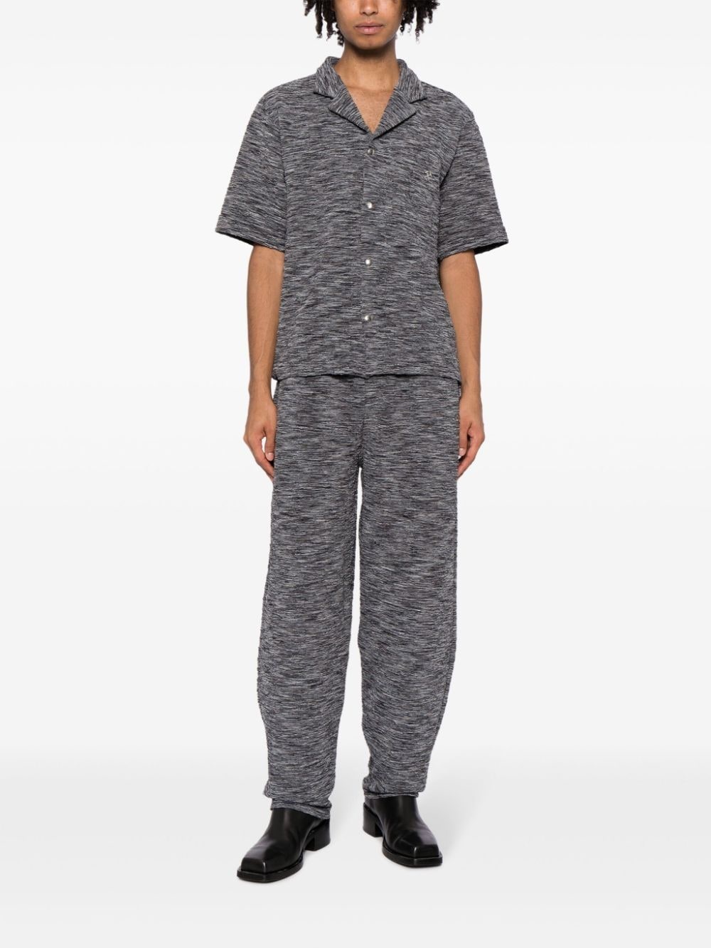 mÃ©lange-effect track pants - 2
