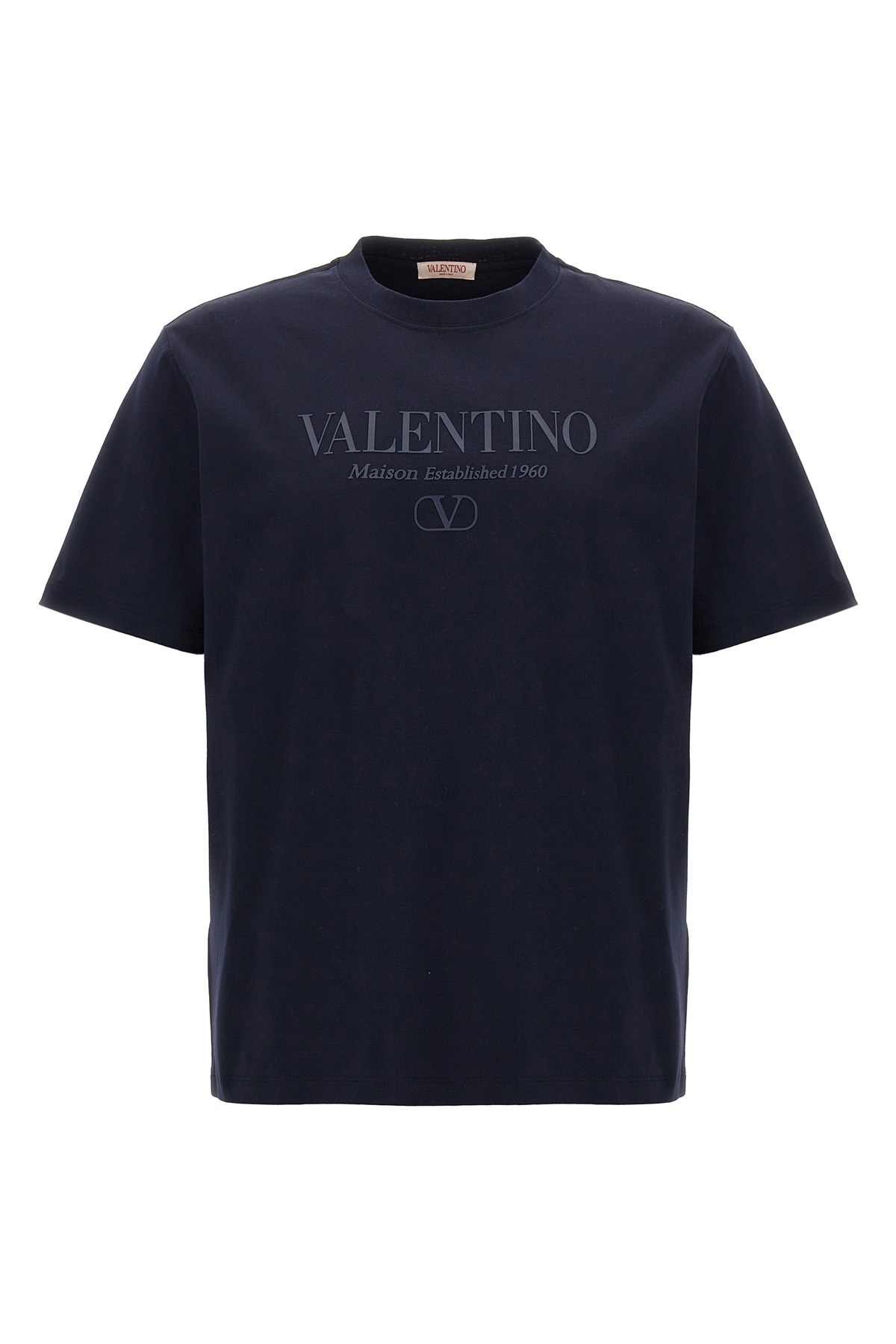 Tシャツ・カットソー VALENTINO Valentino logo print T-shirt (5V3MG08YA8B 0BO) T-shirt with logo print VALENTINO GARAVANI Men Tg. S