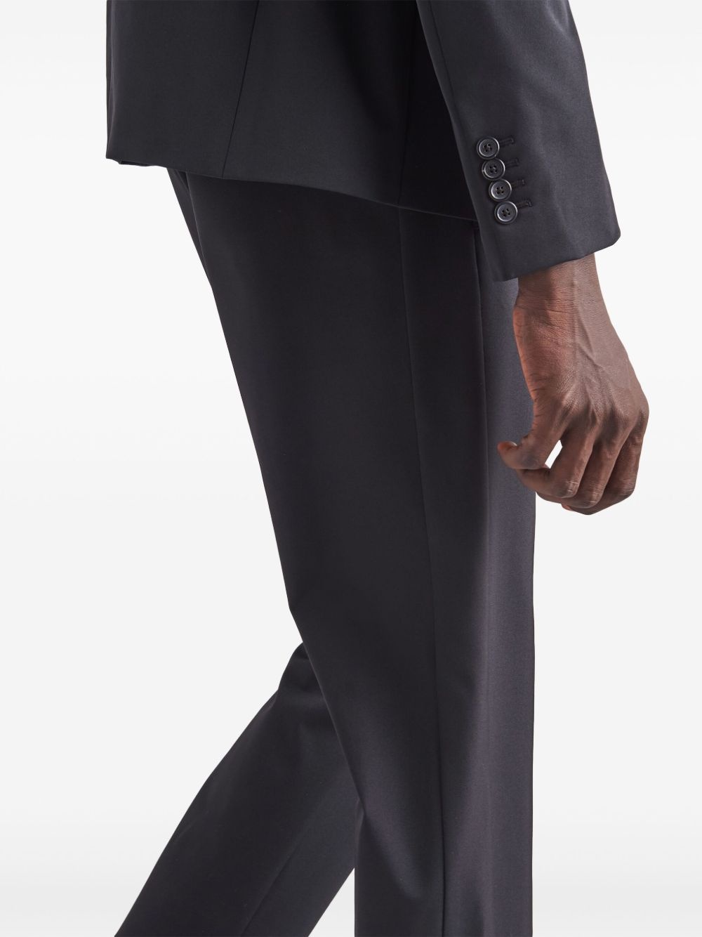 pressed-crease cropped trousers - 4