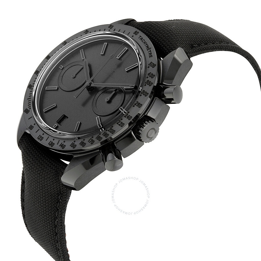 Omega Speedmaster Moonwatch Dark Side of the Moon "Black Black" Chronograph Black Dial Black Nylon M - 2