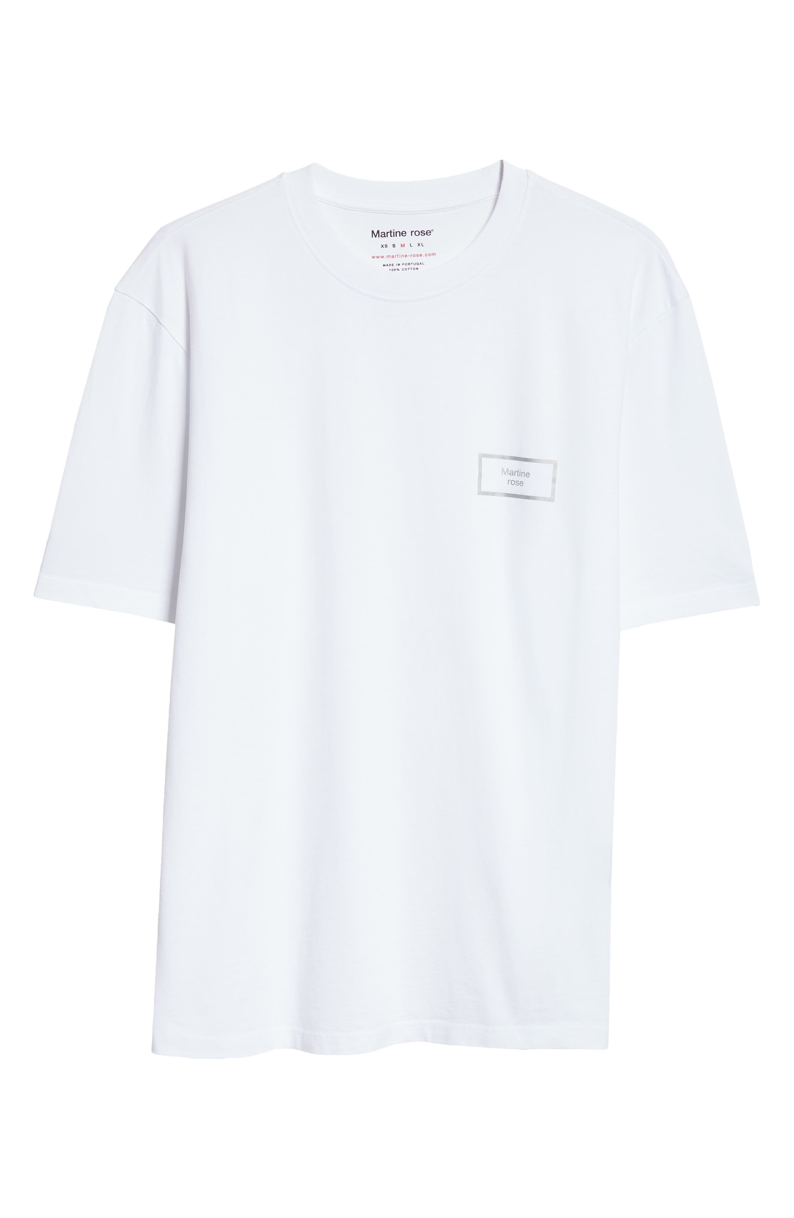Martine Rose Classic Box Logo Graphic T-Shirt in White Box Logo Wht at Nordstrom - 5