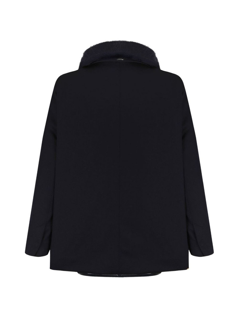 Herno fur collar zip coat outlook