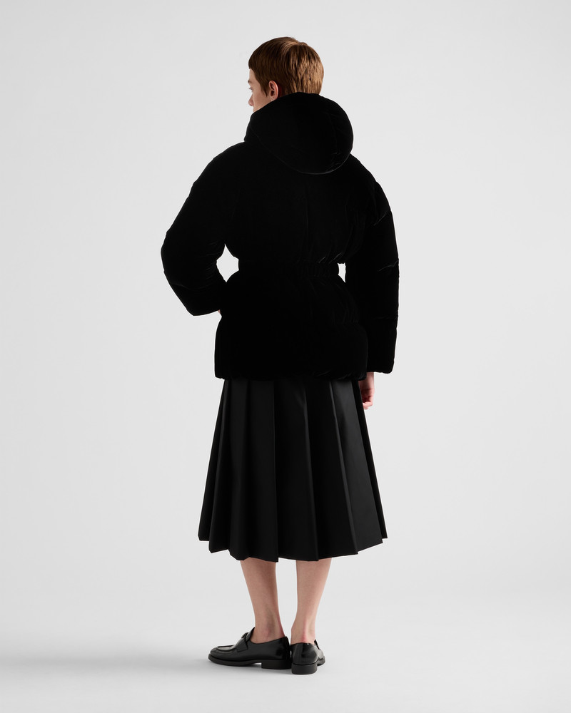 Velvet down jacket 5