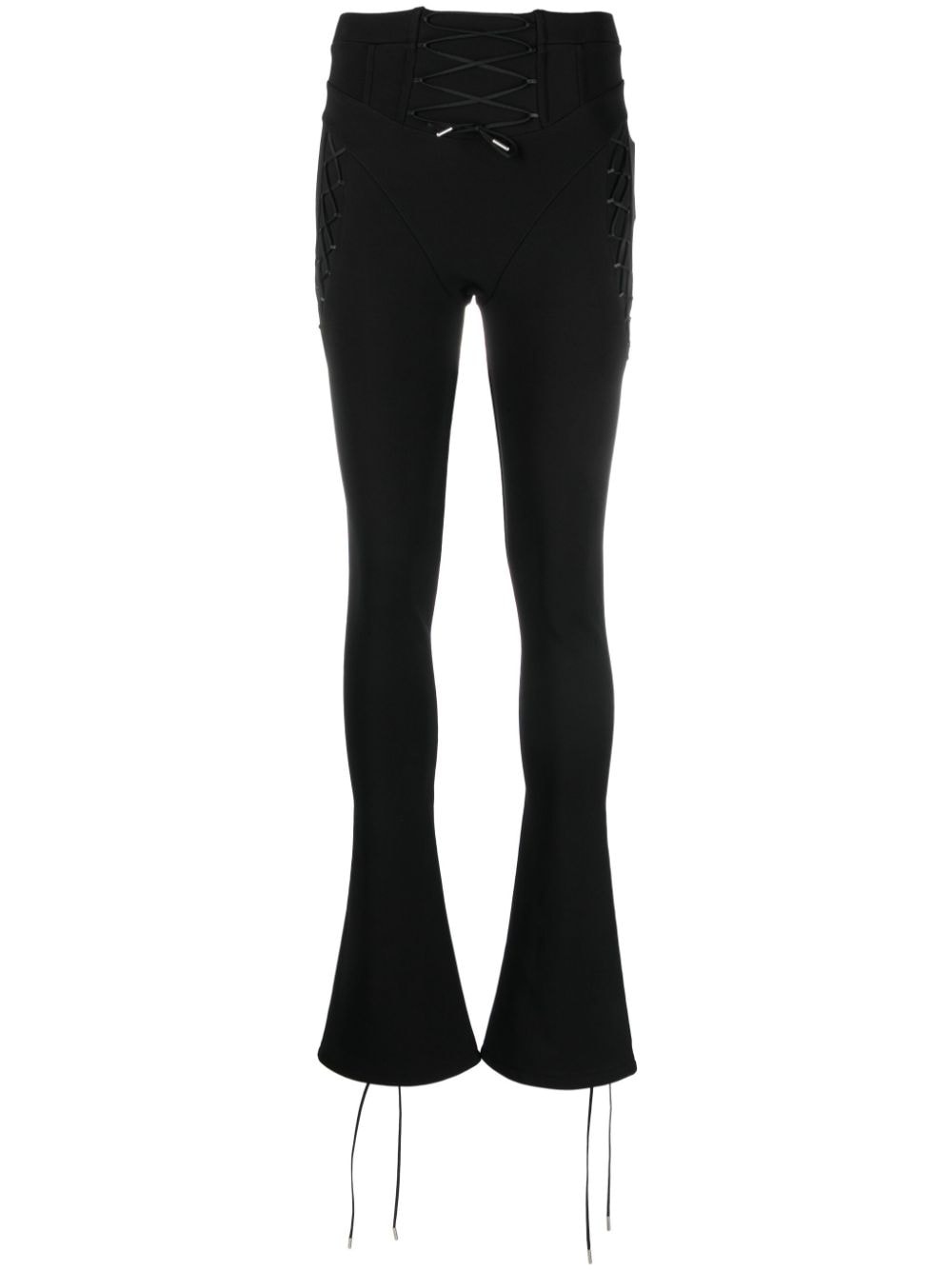 logo-print lace-up leggings - 1