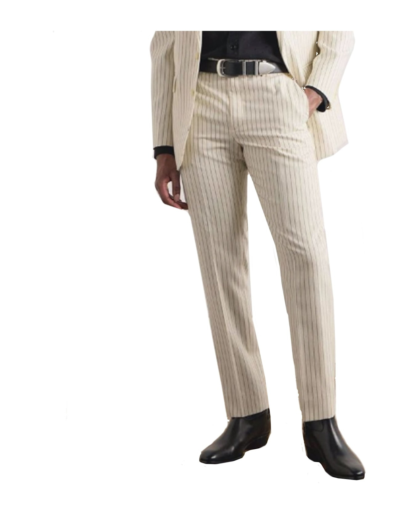 Wool Striped Pants - 2