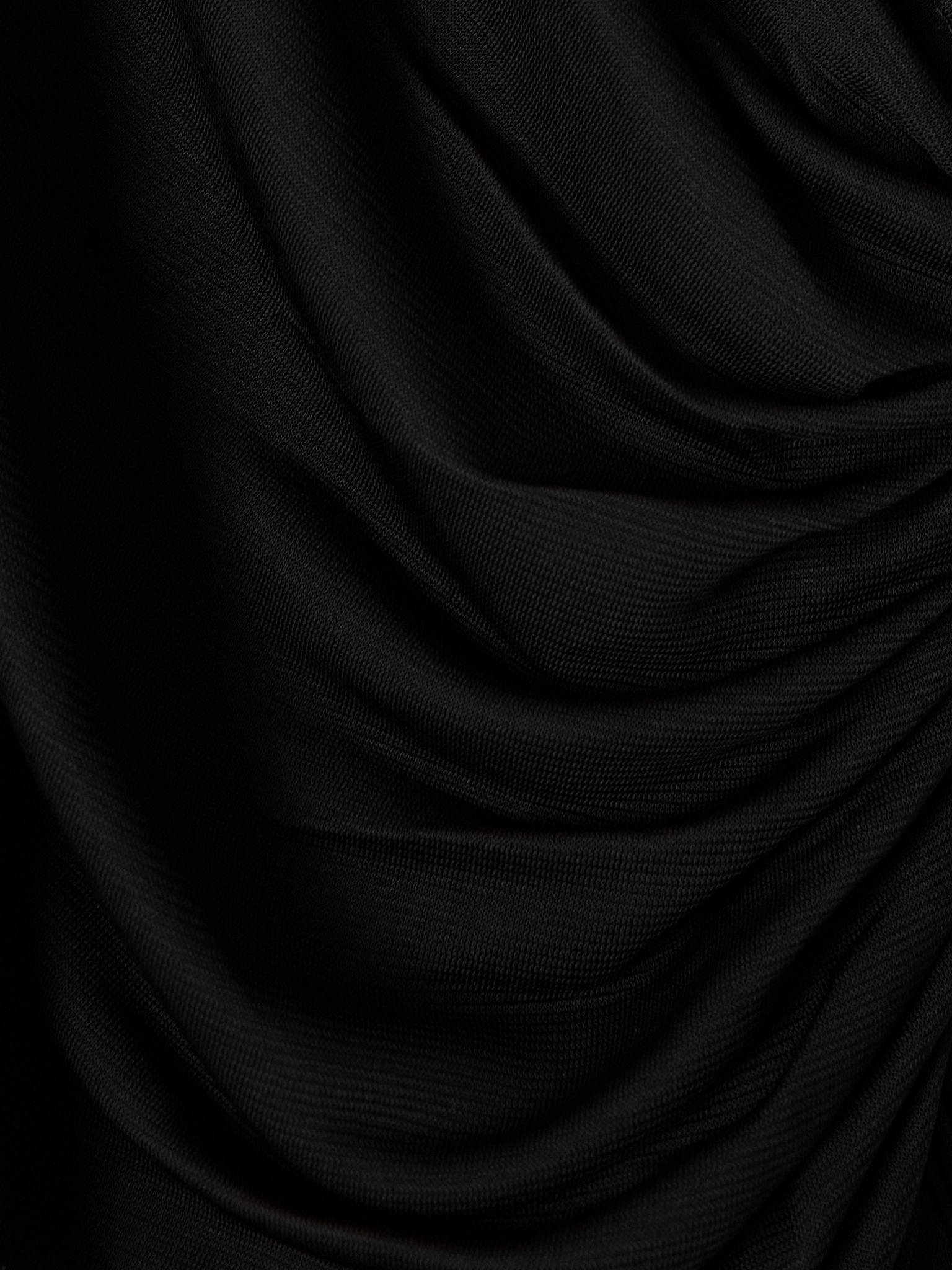 Aiello stretch-jersey wrap blouse Black - 5