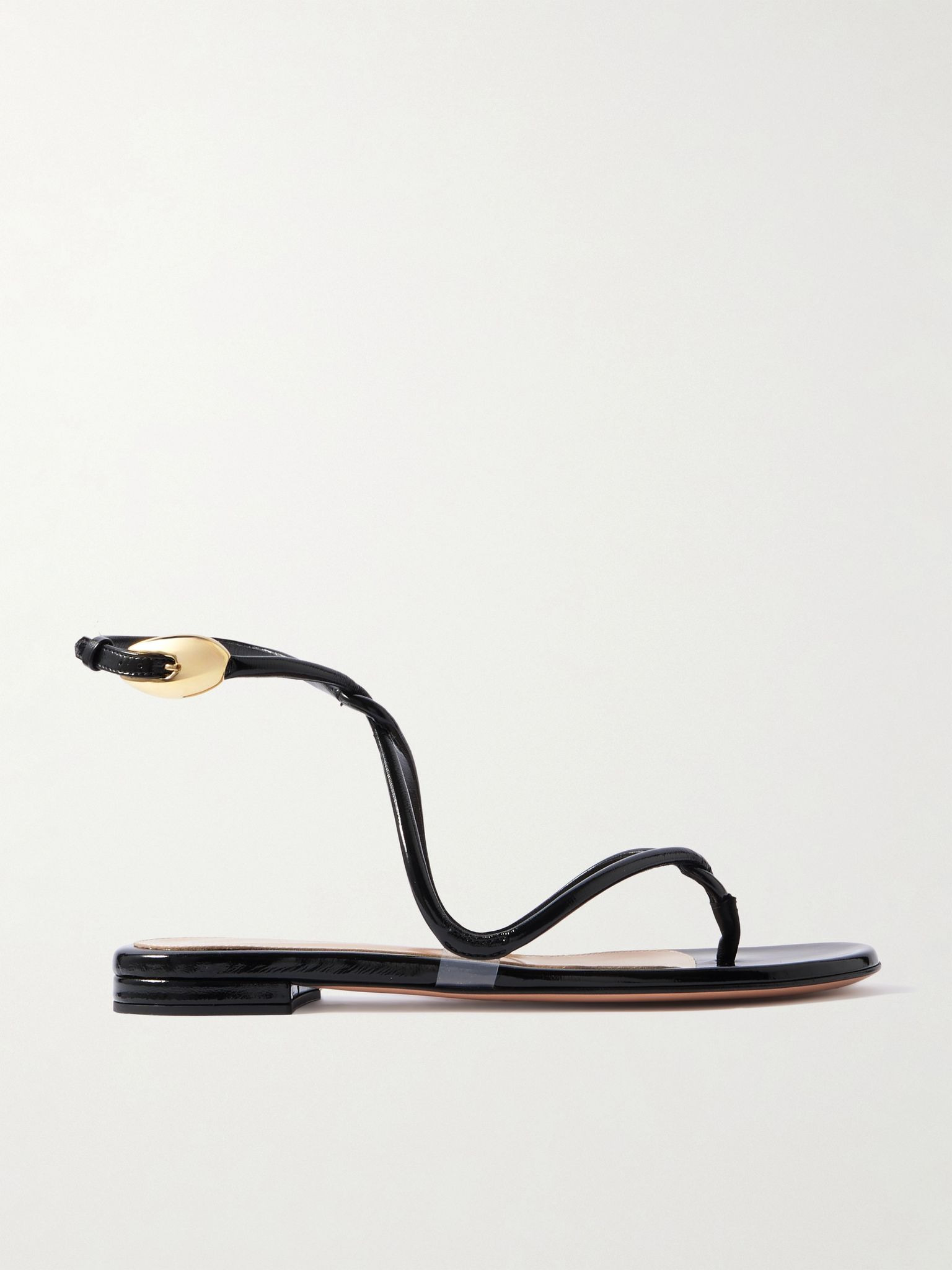 Black Mamba patent-leather sandals Black - 1