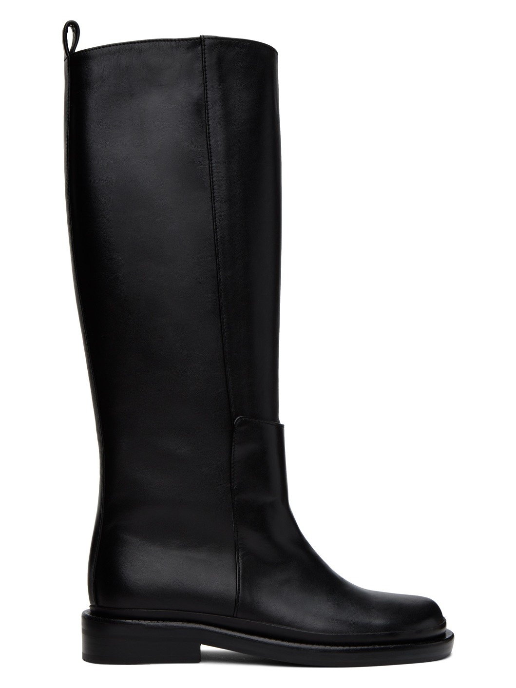 Black Pull-Loop Boots - 1