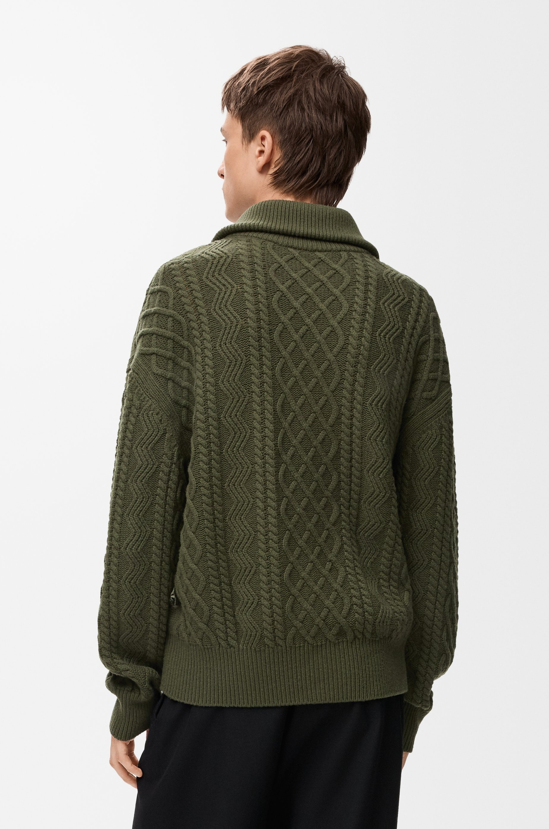 Zip-up sweater in wool - 4