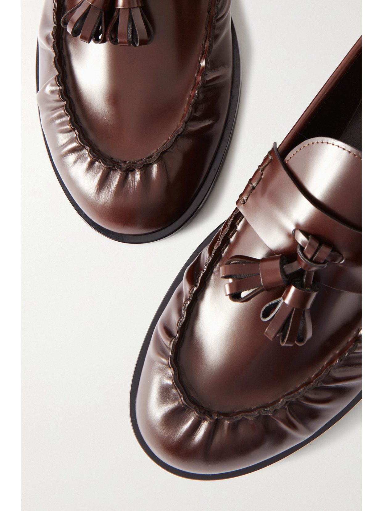 Tasseled Leather Loafers - 4