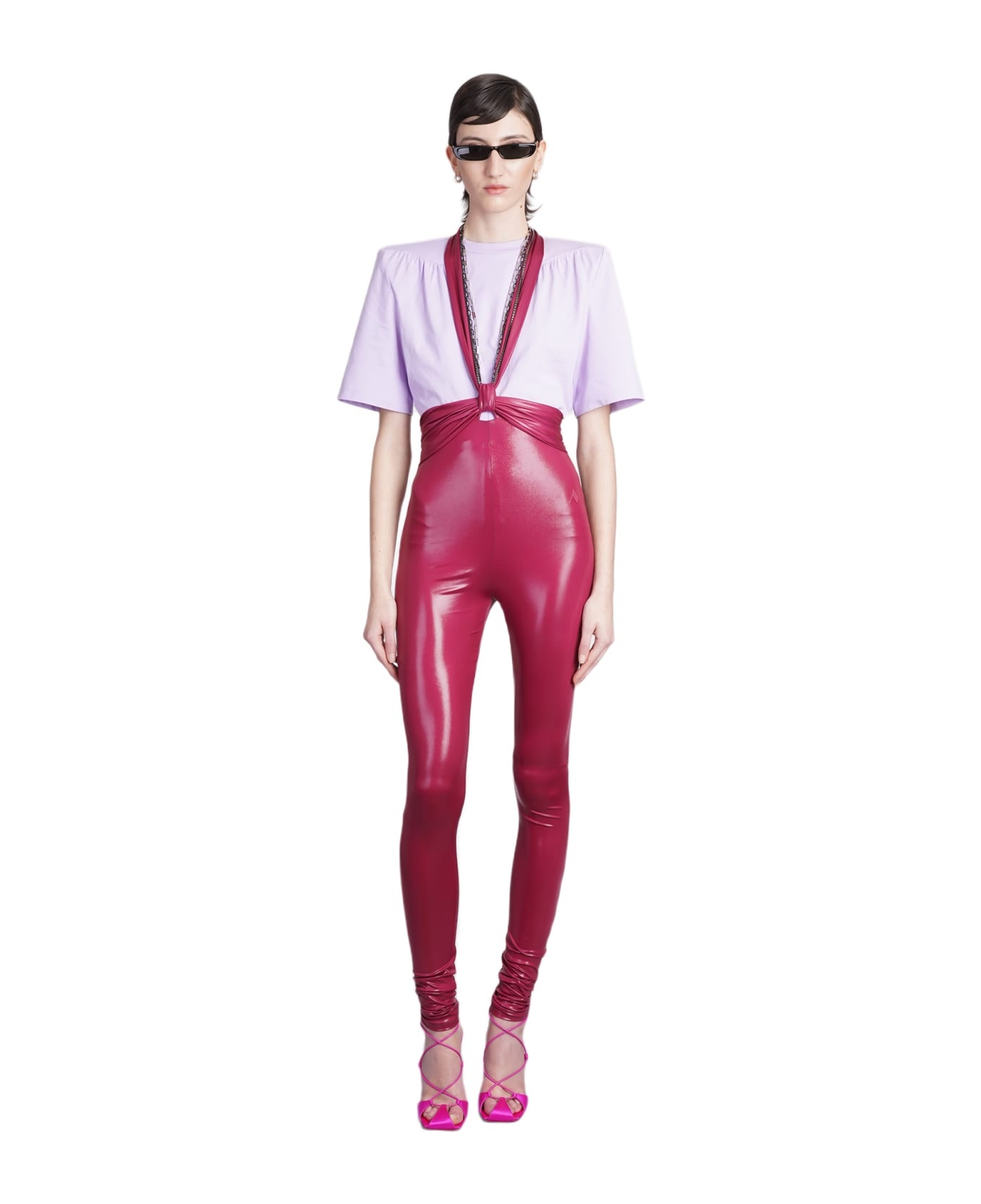 Wine Red Jersey Ruby Pants - 1