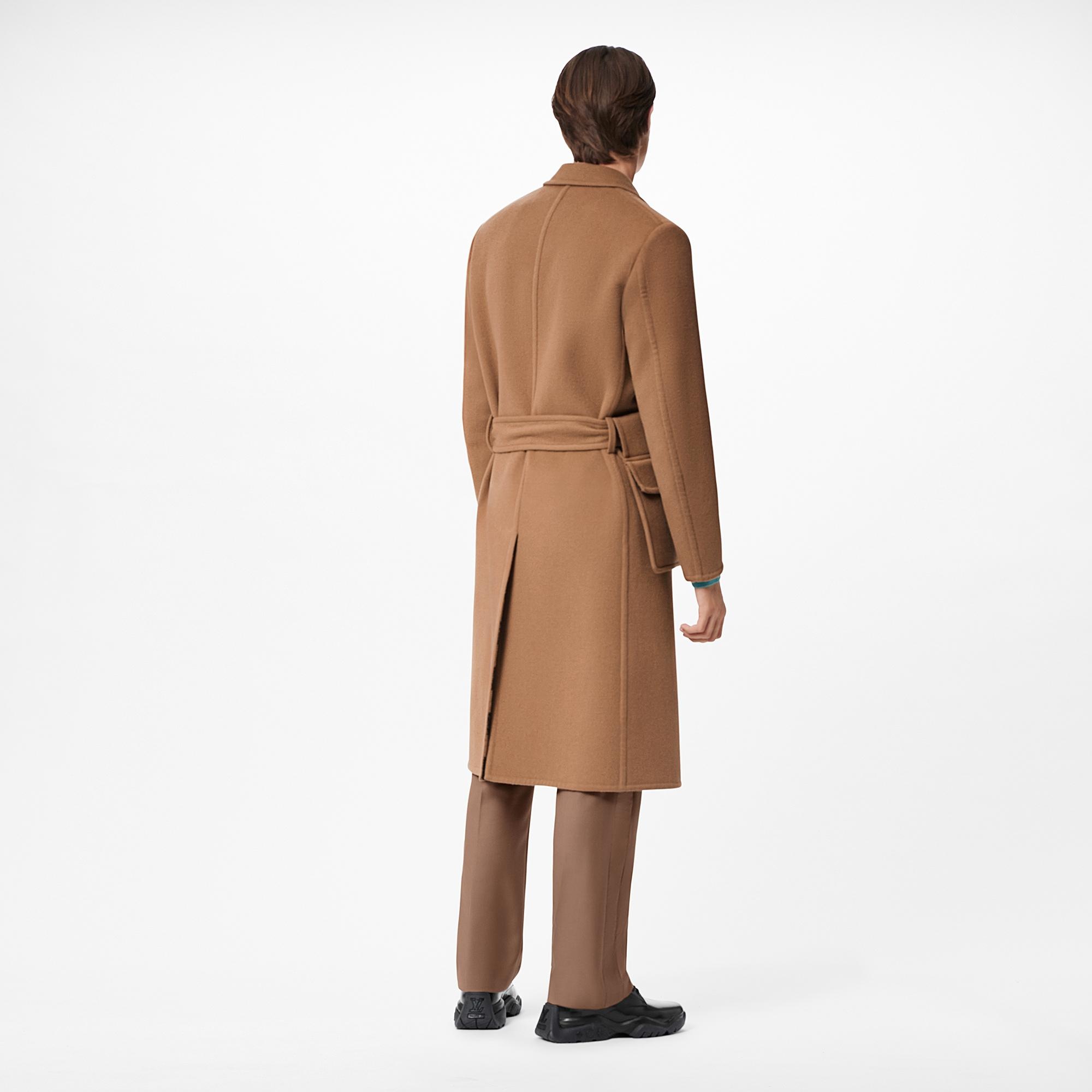 Belted Damier Coat - 5