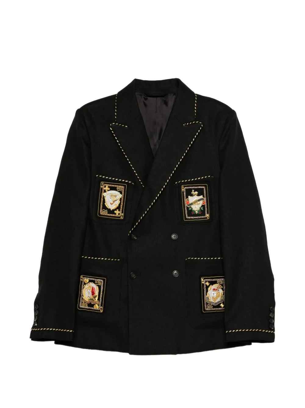 buttoned blazer - 1