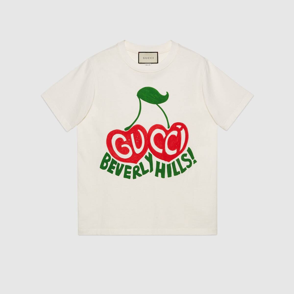 Gucci "Beverly Hills" cherry print T-shirt - 1