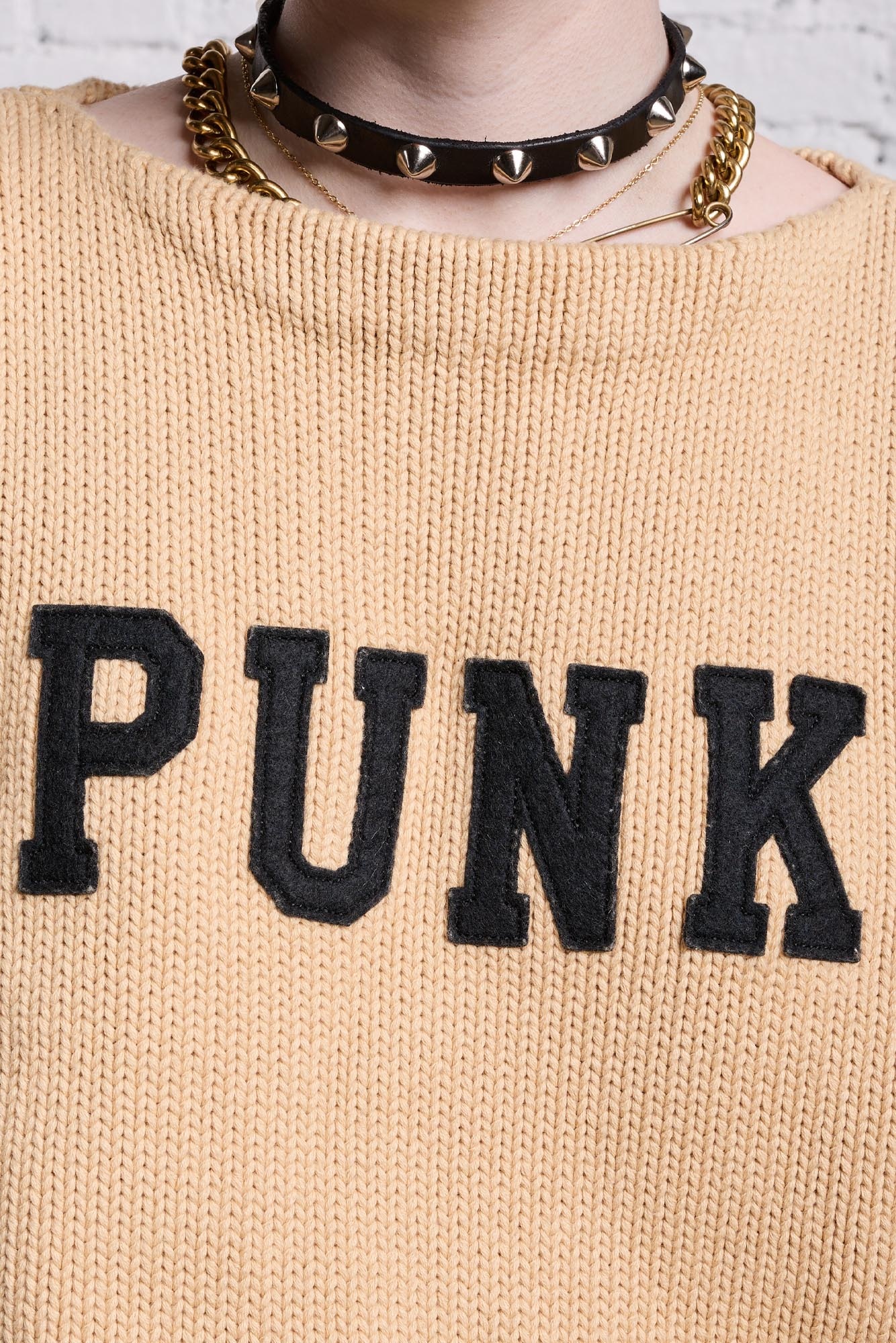 SHRUNKEN PUNK SWEATER - VINTAGE BEIGE - 8