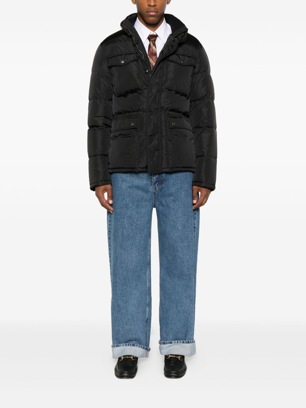 flap-pocket padded jacket - 2