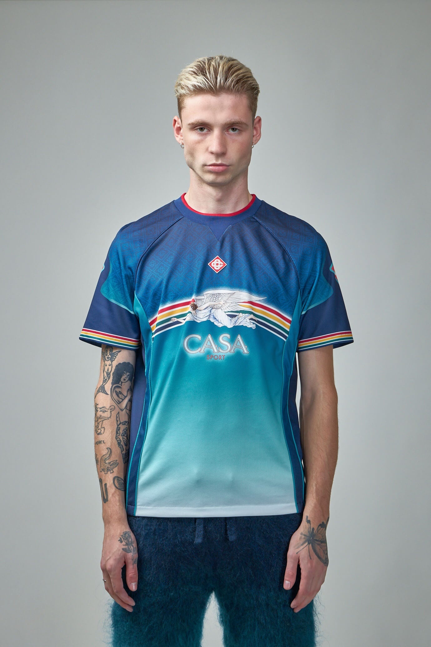 Casablanca La Deesse Du Stade トップTシャツ