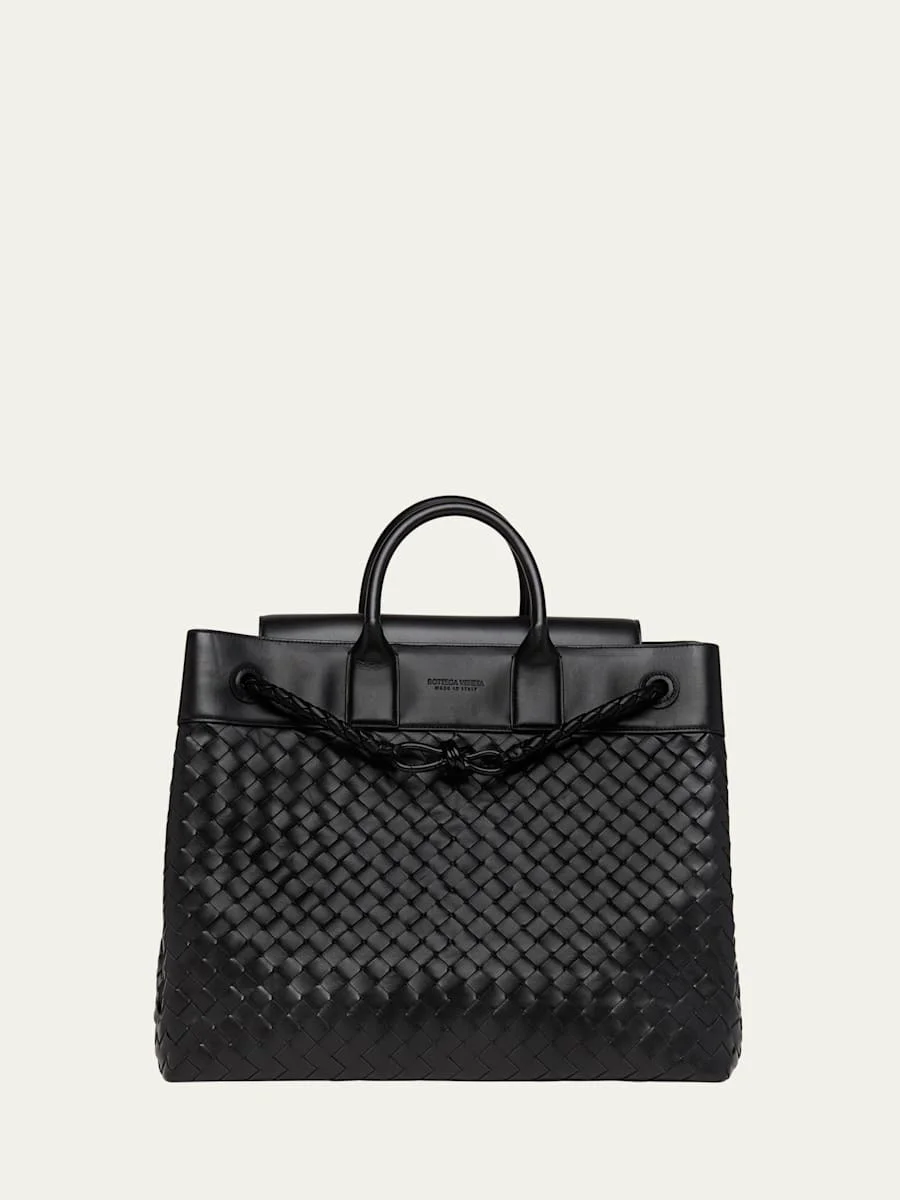 Men's Small Andiamo Voyager Intrecciato Shoulder Bag - 1