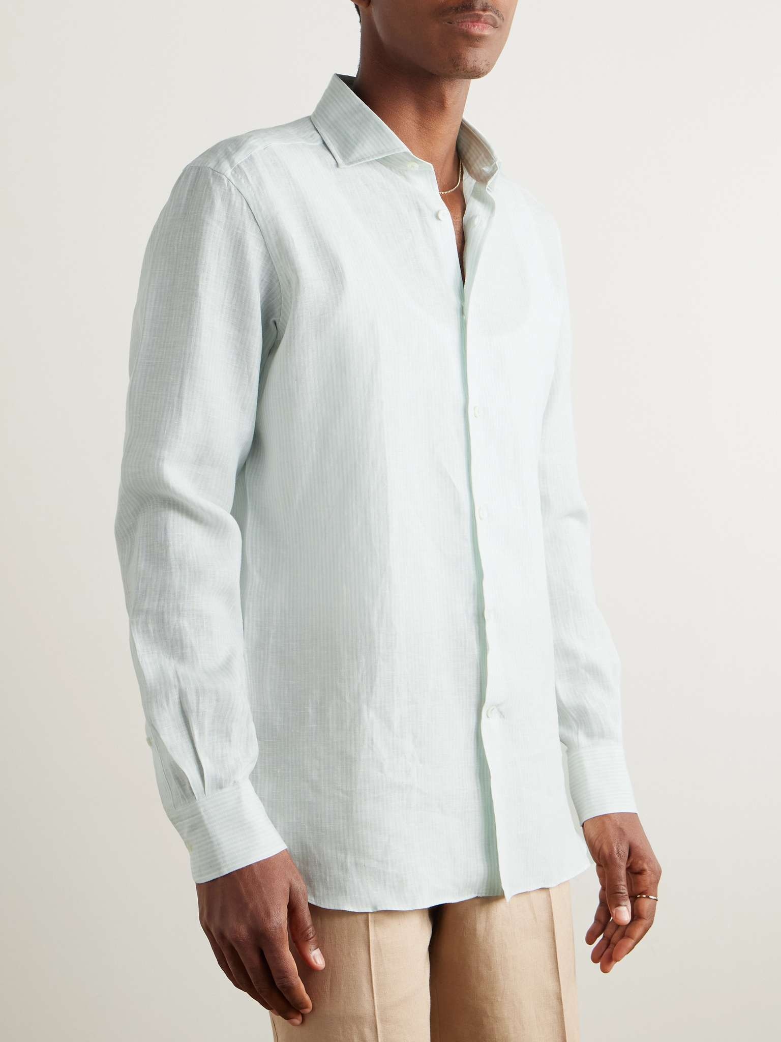 Oasi Striped Linen Shirt - 3