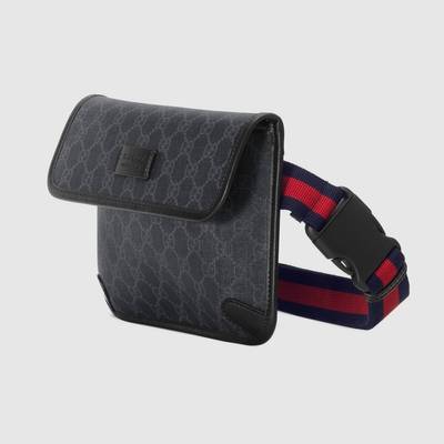 GUCCI GG Black belt bag outlook