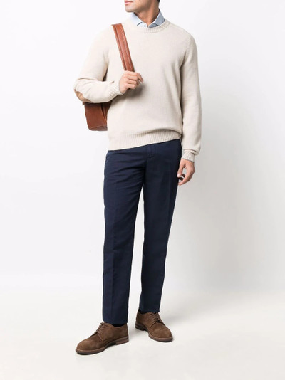 Brunello Cucinelli elbow-patch cashmere jumper outlook