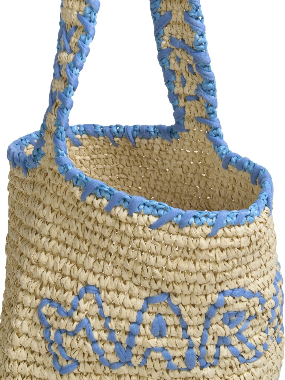 crochet-embroidered shoulder bag - 5