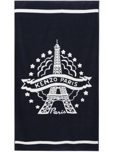 KENZO Eiffel Tower-jacquard beach towel outlook